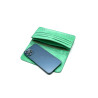 Margarita cyan green handmade leather wallet - Cooperative Handmade