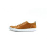 Baires caramel ranger details yellow elastic handmade leather sneakers - Cooperative Handmade