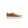 Baires caramel ranger details yellow elastic handmade leather sneakers - Cooperative Handmade