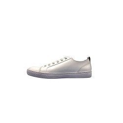 Baires white ranger elastic handmade leather sneakers - Cooperative Handmade