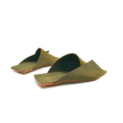 Miró fatty olive green handmade leather sandals - Cooperative Handmade