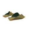 Miró fatty olive green handmade leather sandals - Cooperative Handmade