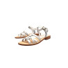 Juana white cerato handmade leather sandals - Cooperative Handmade