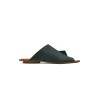 Miró NG fatty matte black handmade leather sandals - Cooperative Handmade