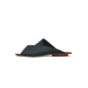 Miró NG fatty matte black handmade leather sandals - Cooperative Handmade