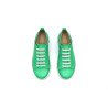 Baires cyan green nappa elastic elastic handmade leather sneakers - Cooperative Handmade