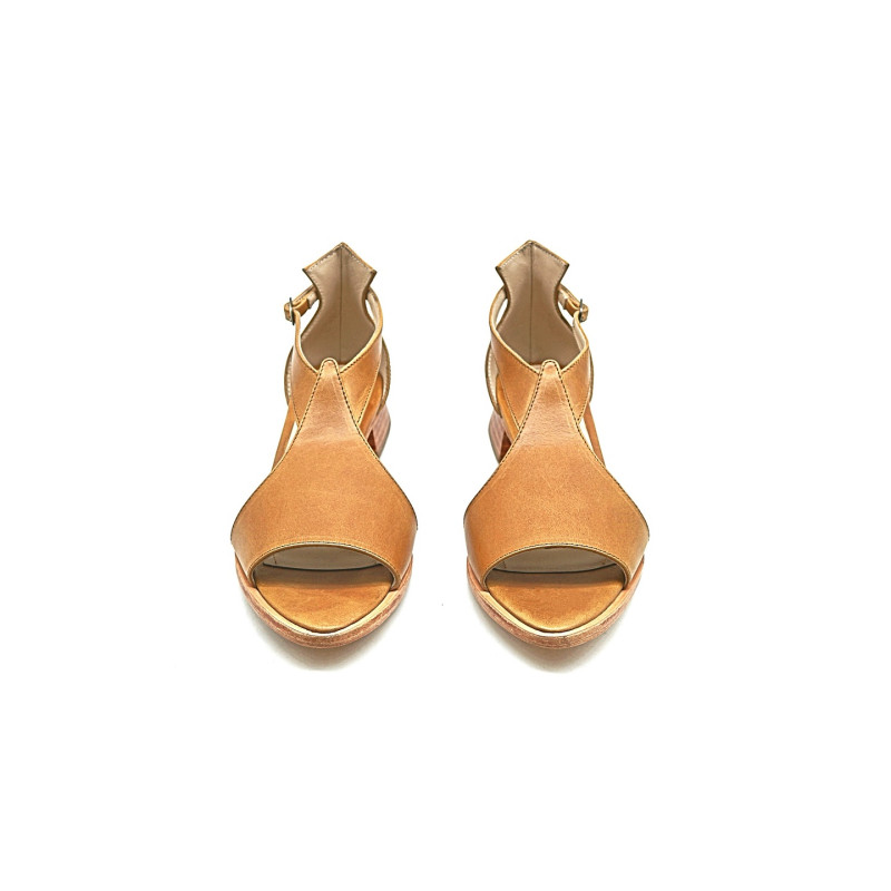 Mia caramel ranger handmade leather sandals - Cooperative Handmade