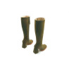 Lulú Large fatty olive green handmade leather boots - Cooperative Handmade