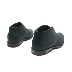 Chavo matte black handmade leather shoes - Cooperative Handmade