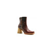 Lulú red ranger natural welt handmade leather ankle boots - Cooperative Handmade