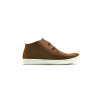 Chavo Sport fatty brown elastic white handmade leather shoes - Cooperative Handmade