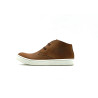 Chavo Sport fatty brown elastic white handmade leather shoes - Cooperative Handmade