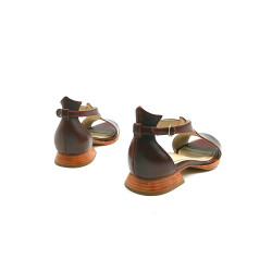 Mia red ranger handmade leather sandals - Cooperative Handmade