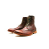 Coco red handmade leather ankle boots - Cooperative Handmade