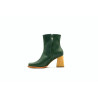 Lulú green alamo natural handmade leather ankle boots - Cooperative Handmade