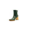 Lulú green alamo natural handmade leather ankle boots - Cooperative Handmade