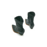 Pour Nina black napa handmade leather boots - Cooperative Handmade