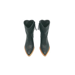 Pour Nina black napa handmade leather boots - Cooperative Handmade