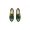 Pour Cecile green alamo details beige handmade leather shoes - Cooperative Handmade