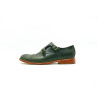 Ugo green alamo handmade leather Double Monkstrap shoes - Cooperative Handmade