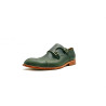 Ugo green alamo handmade leather Double Monkstrap shoes - Cooperative Handmade