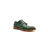 Ugo green alamo handmade leather Double Monkstrap shoes - Cooperative Handmade