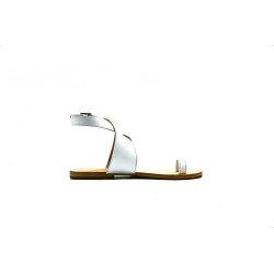 Jara *ng white nappa handmade leather sandals - Cooperative Handmade
