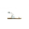 Jara *ng white nappa handmade leather sandals - Cooperative Handmade