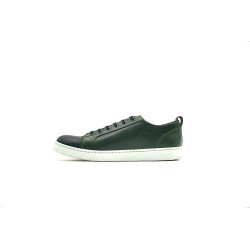 Baires green alamo black nappa white handmade leather sneakers - Cooperative Handmade