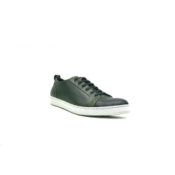 Baires green alamo black nappa white handmade leather sneakers - Cooperative Handmade
