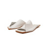 Miró B white nappa premium handmade leather sandals - Cooperative Handmade