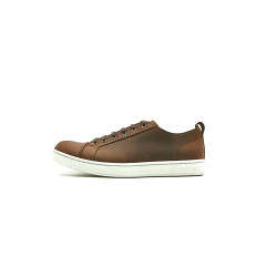 Baires fatty brown white handmade leather sneakers - Cooperative Handmade
