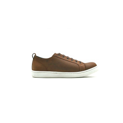 Baires fatty brown white handmade leather sneakers - Cooperative Handmade