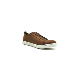 Baires fatty brown white handmade leather sneakers - Cooperative Handmade