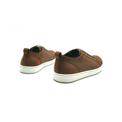 Baires fatty brown white handmade leather sneakers - Cooperative Handmade