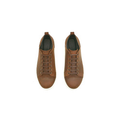 Baires fatty brown white handmade leather sneakers - Cooperative Handmade