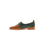 Luna multicolor green camel caramel alamo handmade leather shoes - Cooperative Handmade
