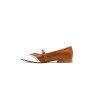 Ola caramel alamo white nappa handmade leather shoes - Cooperative Handmade