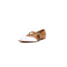 Ola caramel alamo white nappa handmade leather shoes - Cooperative Handmade