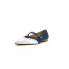Ola fatty blue white nappa handmade leather shoes - Cooperative Handmade