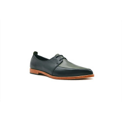 Luna black nappa green alamo handmade leather shoes - Cooperative Handmade