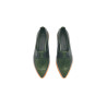 Luna black nappa green alamo handmade leather shoes - Cooperative Handmade