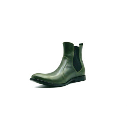 Hache green alamo black handmade leather ankle boots - Cooperative Handmade