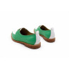 Luna cyan green nappa white nappa handmade leather shoes - Cooperative Handmade