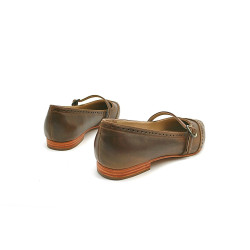 Ola camel cerato handmade leather shoes - Cooperative Handmade
