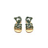 Juana green alamo handmade leather sandals - Cooperative Handmade