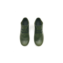 Chavo Sport green alamo black elastic white handmade leather shoes - Cooperative Handmade