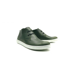 Chavo Sport green alamo black elastic white handmade leather shoes - Cooperative Handmade