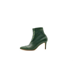 Nasáu green alamo handmade leather heels - Cooperative Handmade