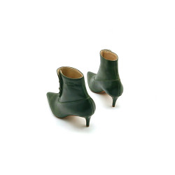 Nasáu green alamo handmade leather heels - Cooperative Handmade